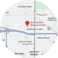 Map of Our  Chicago Northwest Location