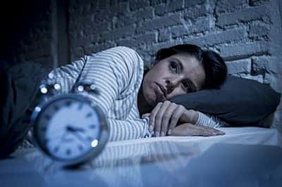 Woman unable to sleep